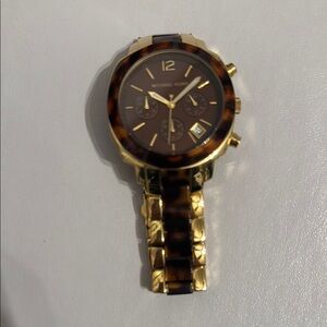 Michael Kors Gold and Brown Women's Watch